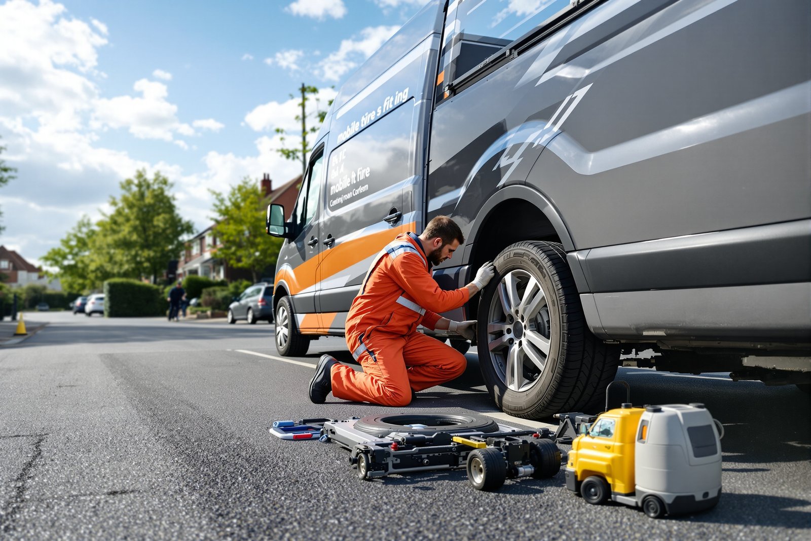 Emergency tyre replacement
